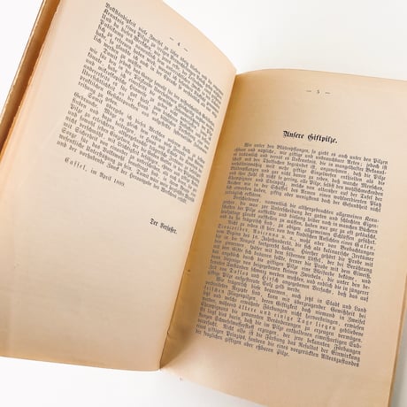 ドイツ　きのこ図鑑　Unsere häufigeren eßbaren Pilze | Unsere verbreiteten giftigen Pilze (1889)