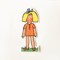 ダイカット　厚紙 　赤色の服