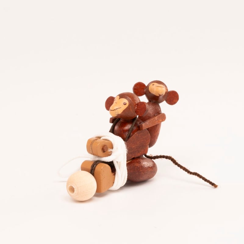 ドイツ ザイフェン 人形 チンパンジー 紐上り人形 木製 | こぐま舎