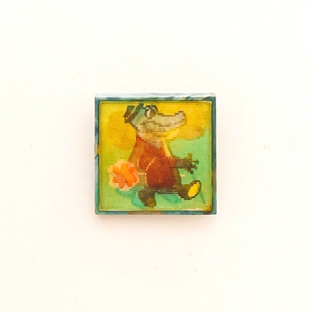 ソビエト ヴィンテージバッジ チェブラーシカとゲーナ | こぐま舎