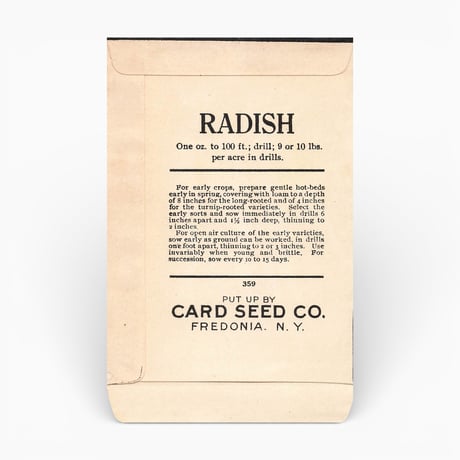 シードパケット　種袋　アメリカ　RADISH ICICLE