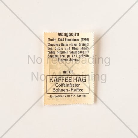 コーヒー・ハーグ広告切手　Gangkofen