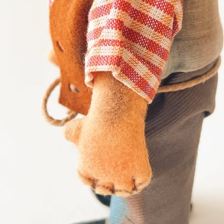 西ドイツ　メッキー　パパのメッキー　シュタイフ　高さ18cm
