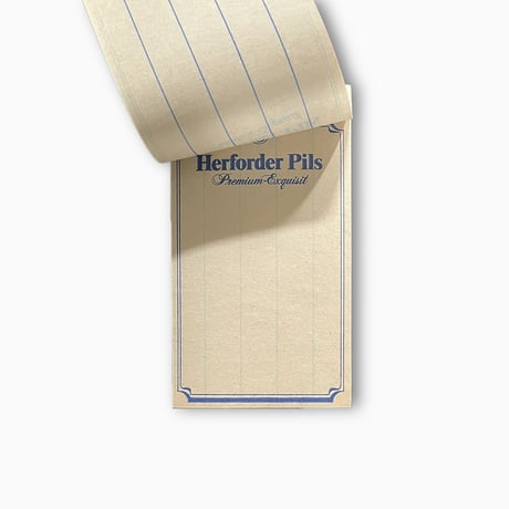 ドイツ　メモ帳　Herforder Pils Premium　年代不明
