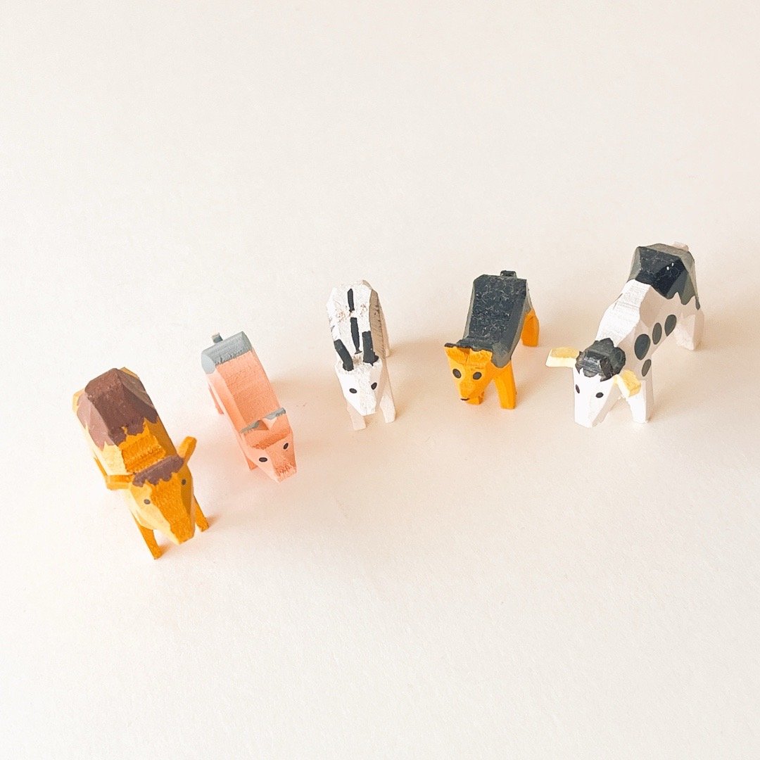 ドイツ ザイフェン 人形 ヤギ 木製 | こぐま舎