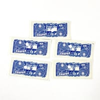 アメリカ　チケット　金券　1940年代　青色 　5枚セット