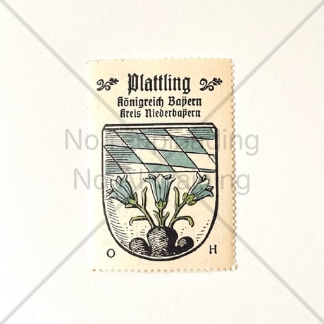 コーヒー・ハーグ広告切手　Plattling