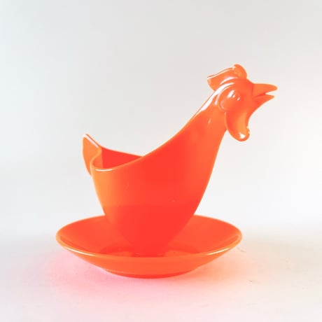 東ドイツ　プラスチック　エッグスタンド　ニワトリ