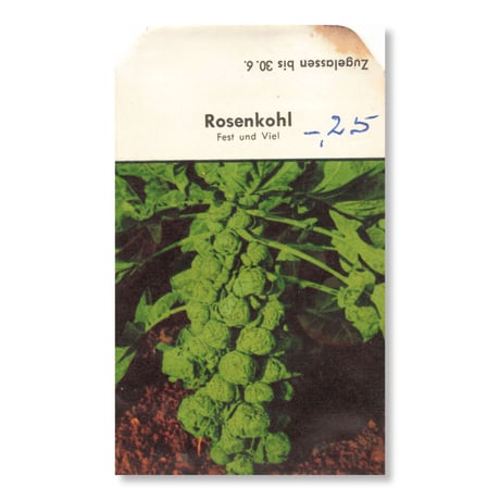 シードパケット　種袋　西ドイツ　Rosenkohl - Fest und Viel