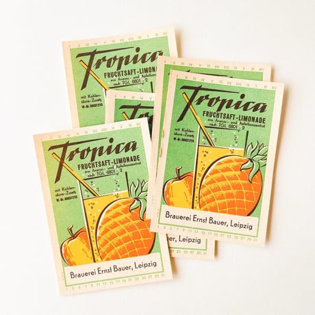 東ドイツ　Tropica　ドリンクのラベル　ラベル　ジュース