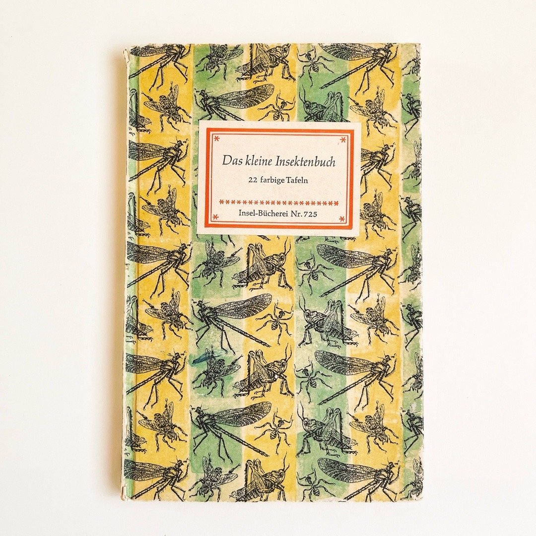 博物図鑑1958年（ドイツ）192枚の昆虫図版ボタニカルアート ドイツ インゼル文庫「Insektenbuch」No.725 （昆虫図鑑) 1961年