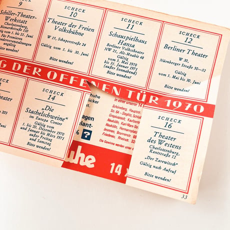 西ドイツ　クーポン冊子　Tag der offenen Tür　1970