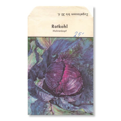 シードパケット　種袋　西ドイツ　Rotkohl Mohrenkopf