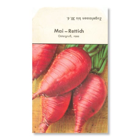シードパケット　種袋　西ドイツ　rosa Mai-Rettich