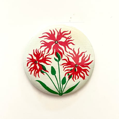 ソビエト　缶バッジ - rote Nelke 1970s
