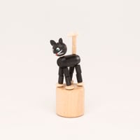 ドイツ　ザイフェン　木製おもちゃ　猫　グネグネ人形