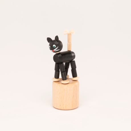 ドイツ　ザイフェン　木製おもちゃ　猫　グネグネ人形