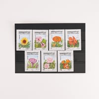 切手セット　カンボジア　花シリーズ1