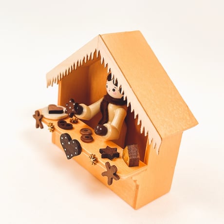 ドイツ　ザイフェン　人形　焼き菓子の小屋　Lebkuchen　木製