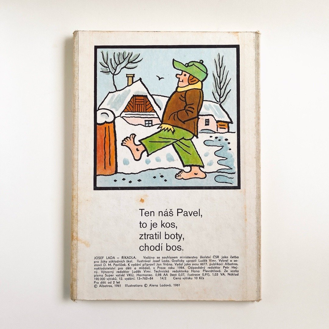 チェコスロバキア 絵本 Říkadla 1961年 ヨゼフ・ラダ | こぐま舎