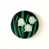 ソビエト　缶バッジ - Leucojum vernum - 1970s