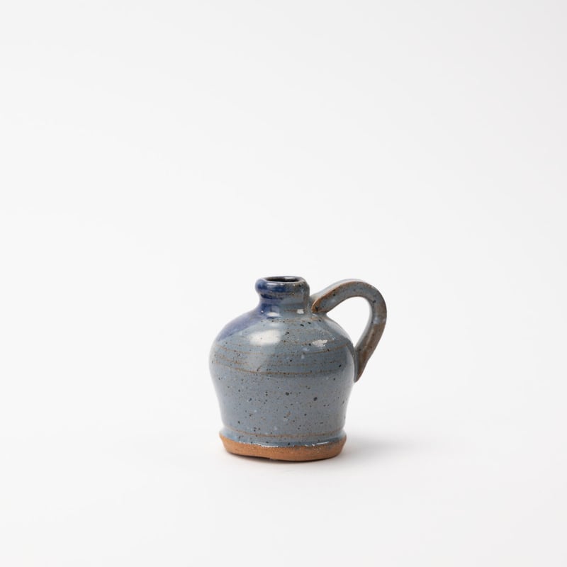 ドイツ 置き物 ミニチュア 壺 1980年代 陶器 青灰色 | こぐま舎