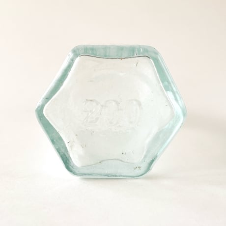 ドイツ　六角形　透明　ガラス瓶1-200ml　1930年代