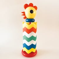 ブルガリア　年代不明　ニワトリのおもちゃ　高さ31cm