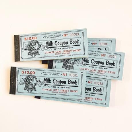 アメリカ　モンタナ州　Milk Coupon Book