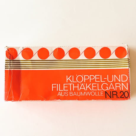 ドイツ　糸　KLÖPPEL- UND FILETHÄKELGARN　コットン糸（かぎ針・レース編み用）10個セット