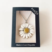 チェコ　ネックレス　マーガレット　真鍮　FABOS