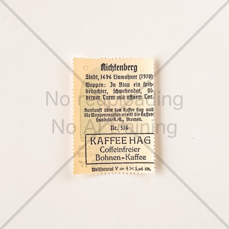 コーヒー・ハーグ広告切手　Richtenberg