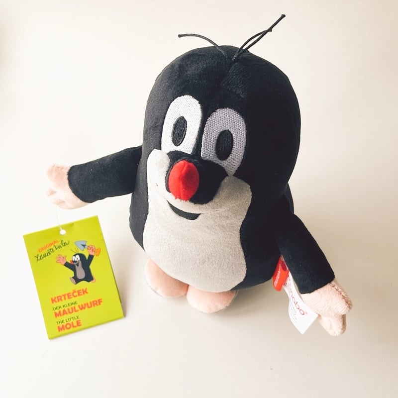 チェコ 現行品 モグラのクルテク ぬいぐるみ 高さ16cm | こぐま舎