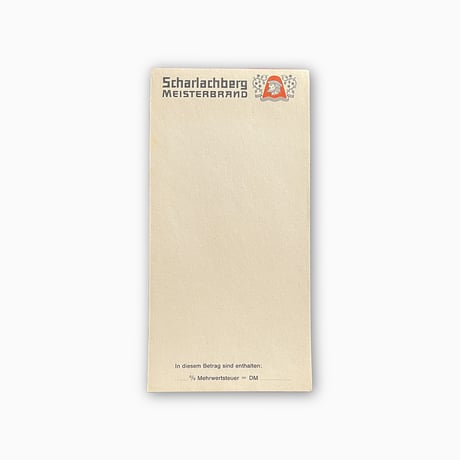 ドイツ　メモ帳　Scharlachberg　年代不明