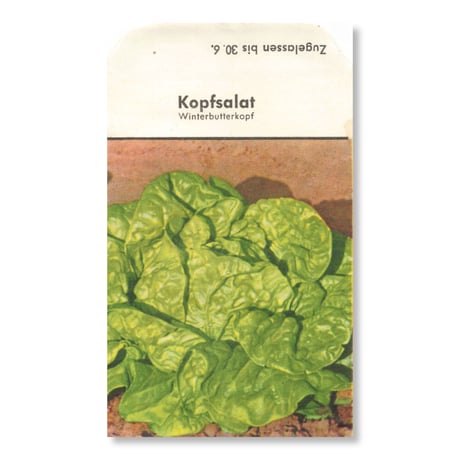 シードパケット　種袋　西ドイツ　Kopfsalat - Winterbutterkopf