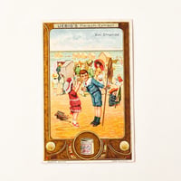 リービッヒ　トレーディングカード　LIEBIG TRADE CARDS　Am Strande06