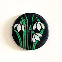 ソビエト　缶バッジ - Galanthus nivalis - 1970s