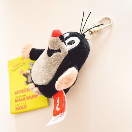 チェコ　現行品　モグラのクルテク　ぬいぐるみキーホルダー