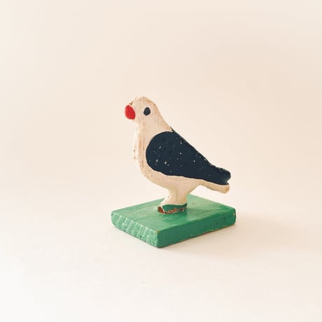 東ドイツ　おもちゃ　白黒の鳩　1950年代–1970年代　木製