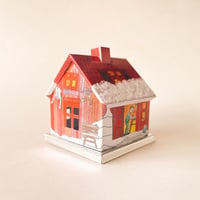 ドイツ　ザイフェン　煙出しハウス小　アドベントシーズン　金属製