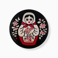 ソビエト　缶バッジ　マトリョーシカ01