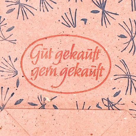 ドイツ　紙袋　Gut gekauft, gern gekauft
