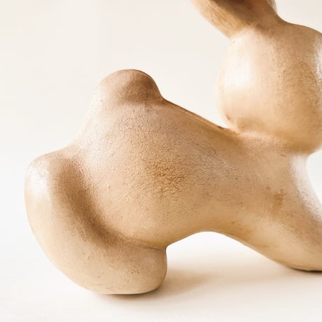 ソビエト　年代不明　伸びてるうさぎ　フィギュア　高さ15cm