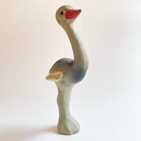 ソビエト　年代不明　ダチョウ　人形　フィギュア　高さ20cm