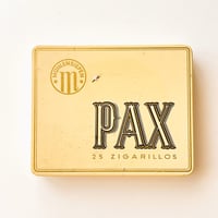 缶　PAX　ドイツの老舗メーカーのシガリロ缶