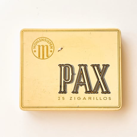 缶　PAX　ドイツの老舗メーカーのシガリロ缶