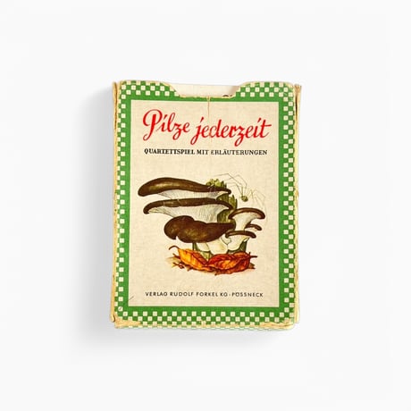東ドイツ　カードゲーム　Pilze jederzeit　きのこカードゲーム 　1970年代
