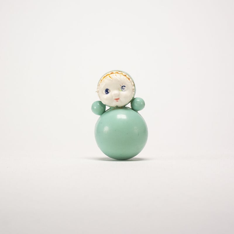 ソビエト プラスチック 起き上がり小法師 おきあがりこぼし 高さ6.5cm