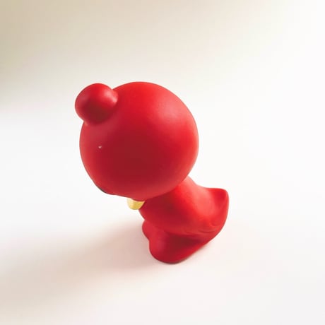 ソビエト　年代不明　赤いアヒル　ソフビ　フィギュア　高さ11.5cm