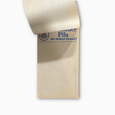 ドイツ　メモ帳　Herforder Pils　年代不明